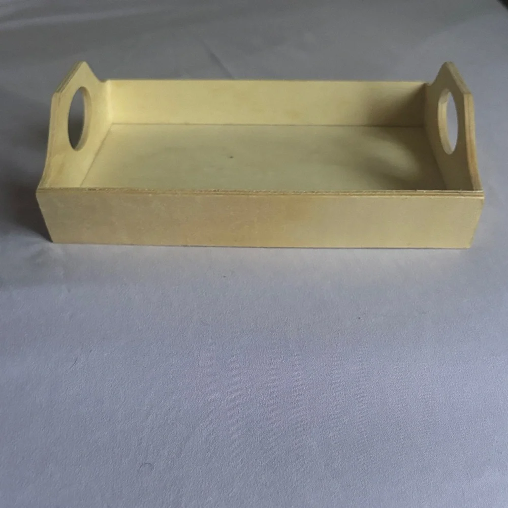 Cream Wooden Tray